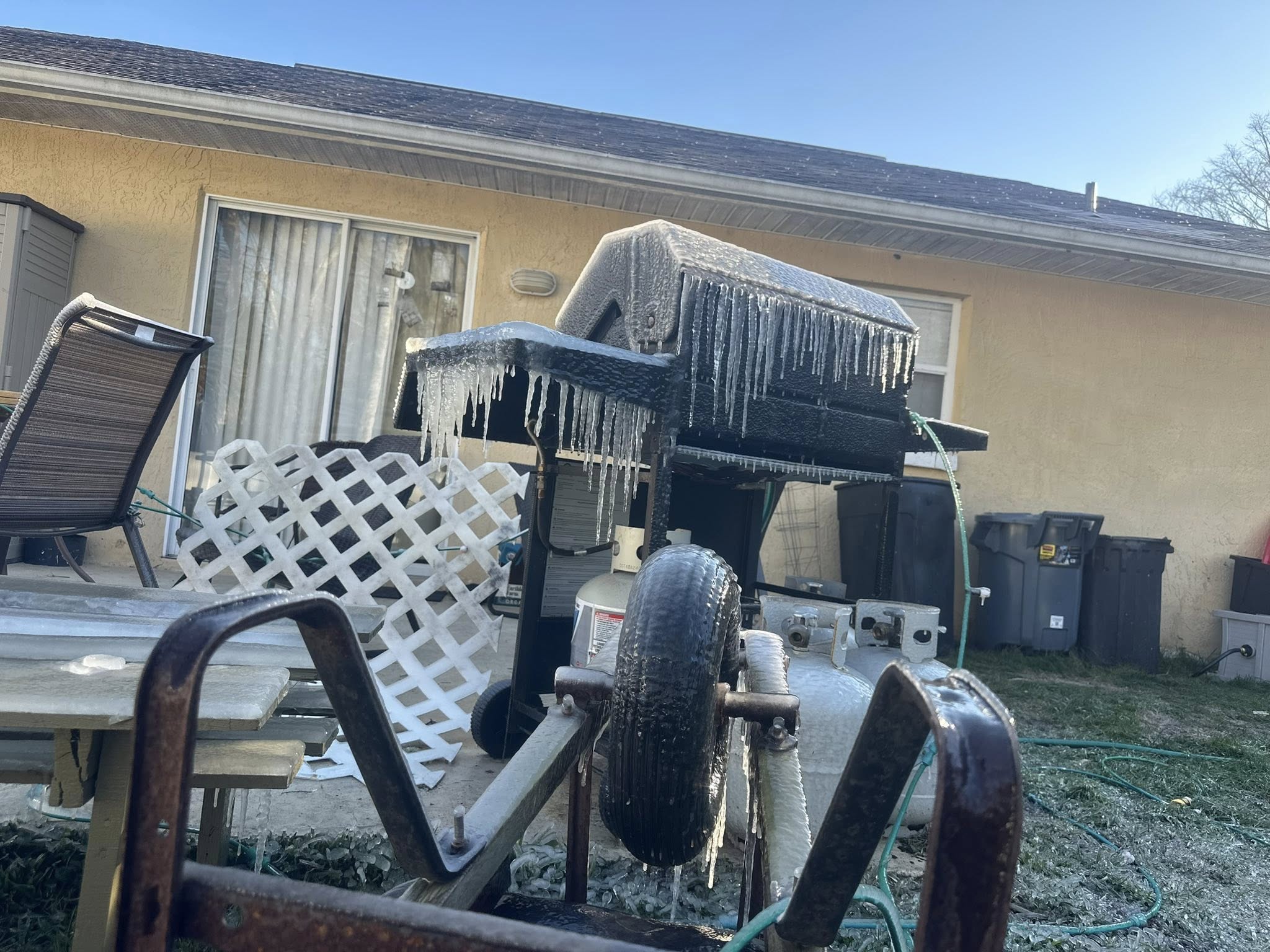 ❄️ When Florida Froze hose water froze florida volusia county